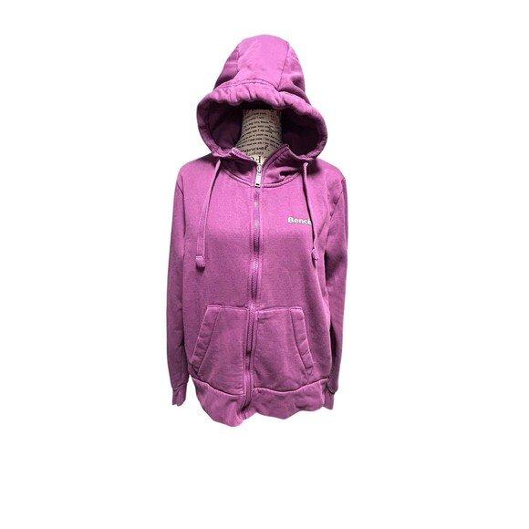 Bench Women's Hoodie 12 Purple Big Logo On Arm College Outdoors Casual - Picture 1 of 9